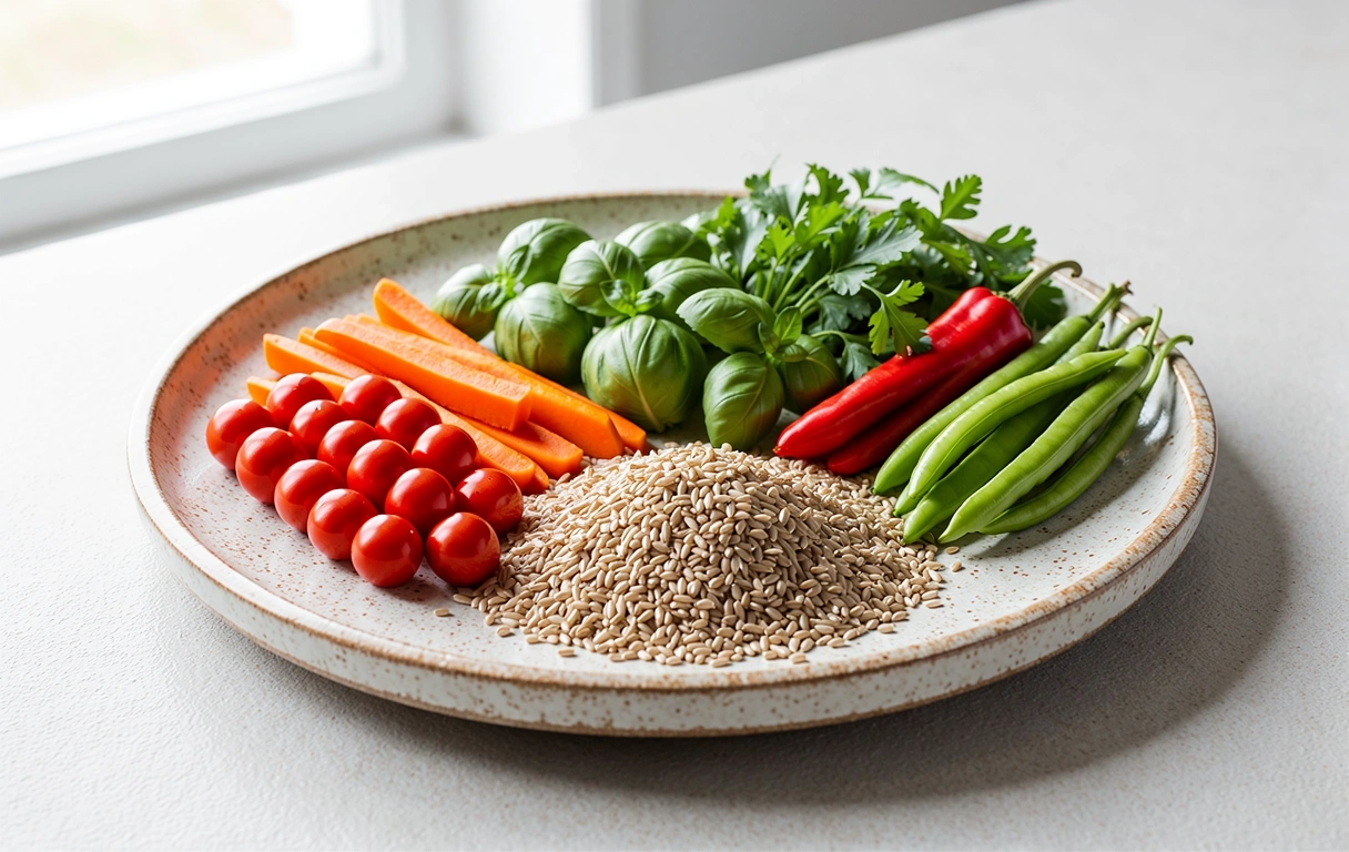 Tuoreita raaka-aineita ja tasapainoista ravintoa